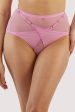 Eddie Pink Crossover Wrap High Waist Brief Fashion