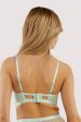 Fenella Aqua Lace and Net Longline Bra For Sale