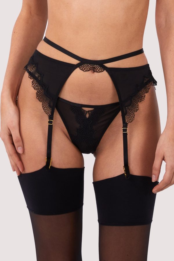 Tallie Lace Trim Cut Out Suspender on Sale