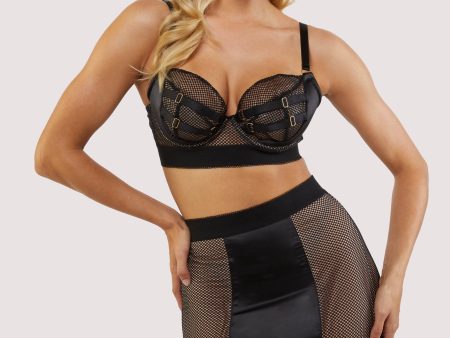 Vidal Black Fishnet Suspender For Cheap