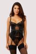 Fabrice Black Lace And Mesh Basque For Sale