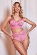 Eddie Pink Crossover Wrap Bra on Sale