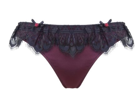 Marlene Wine Brief Curve For Discount