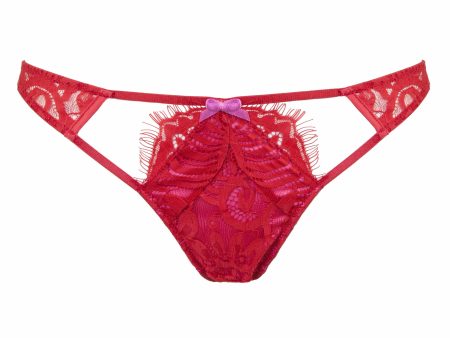 Love Pink Red Brief Curve Online Hot Sale