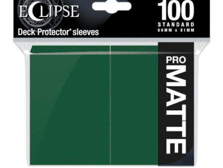 Ultra Pro - Eclipse Standard Matte Sleeves 100pk - Forest Green on Sale