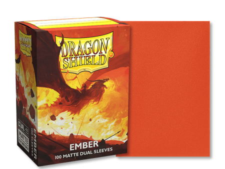 Dragon Shield - Dual Matte Sleeves - Standard Size - 100pk - Ember Online now