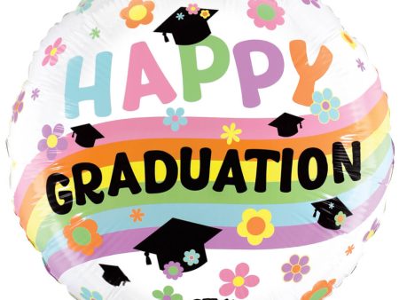 21 inch HAPPY GRADUATION PASTEL RAINBOW Online Hot Sale