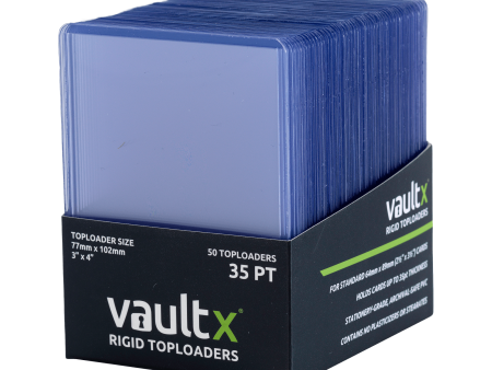 Vault X - Rigid Toploaders 35pt (50 Pack) Sale