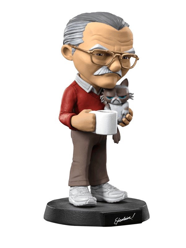 Iron Studios - Pow! Studios - Stan Lee with Grumpy Cat MiniCo Figure Supply