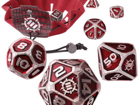 Enhance - Tabletop - 7pc Metal RPG Dice - Collector s Edition Red Discount