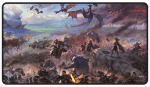 Ultra Pro - MTG: The Lord Of The Rings: Tales Of Middle-Earth - Black Stitched Playmat Featuring: Borderless Scene Online Sale