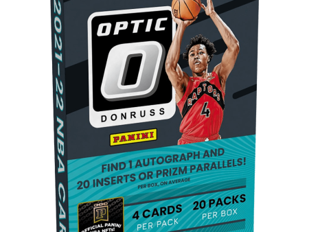 Panini - 2021 22 Donruss Optic Basketball (NBA) - Hobby Box (20 Packs) on Sale