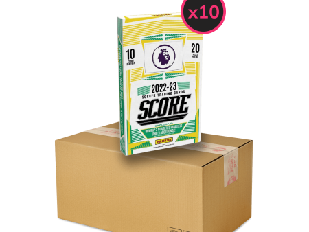 Panini - 2022 23 Score Premier League Football (Soccer) - Retail Box Display Case (10x Boxes) Fashion