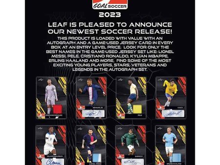 Leaf Trading Cards - 2023 Leaf GOAL!! Football (Soccer) - Hobby Box For Sale