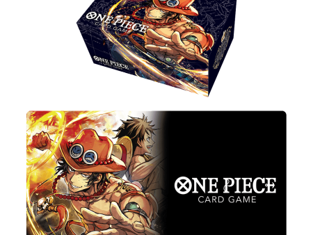 One Piece TCG - Playmat and Storage Box Set - Portgas.D.Ace Online Hot Sale