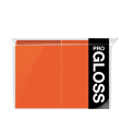 Ultra Pro - Eclipse Gloss Standard Sleeves 100pk - Pumpkin Orange For Sale