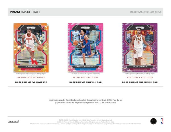 Panini - 2021 22 Prizm Basketball (NBA) - Multi-Pack Box For Discount