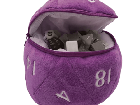 Ultra Pro - D20 Plush Dice Bag - Purple Fashion