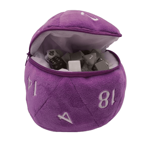 Ultra Pro - D20 Plush Dice Bag - Purple Fashion