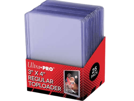 Ultra Pro - 3 x 4 Inch Toploaders Clear 25 Pack - 35pt For Sale