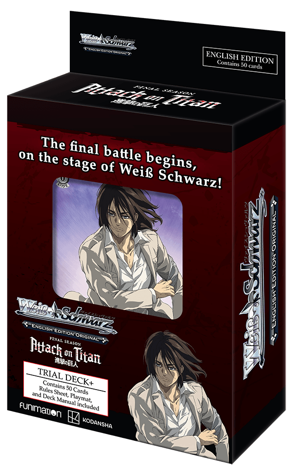 Weiss Schwarz - Attack On Titan: Final Season - Trial Deck+ on Sale