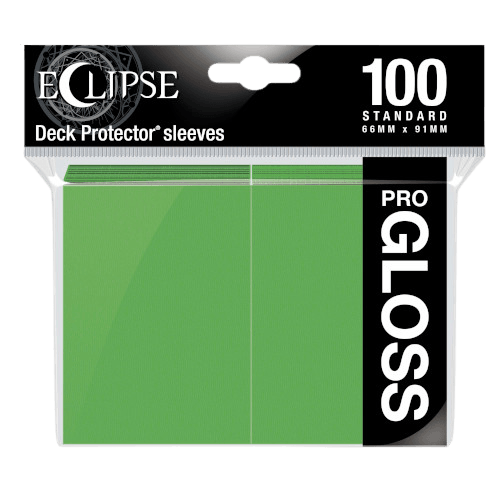 Ultra Pro - Eclipse Gloss Standard Sleeves 100pk - Lime Green Sale