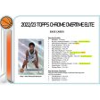 Topps - 2022 23 Chrome Overtime Elite Basketball (NBA) - Blaster Box on Sale