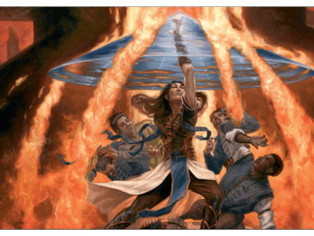 Ultra Pro - MTG: Commander Masters - Fierce Guardianship Blue Playmat on Sale