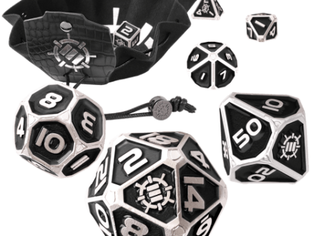 Enhance - Tabletop - 7pc Metal RPG Dice - Collector s Edition Black Hot on Sale