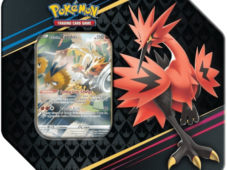 Pokemon TCG: Crown Zenith 7  Art Tin - Galarian Zapdos on Sale