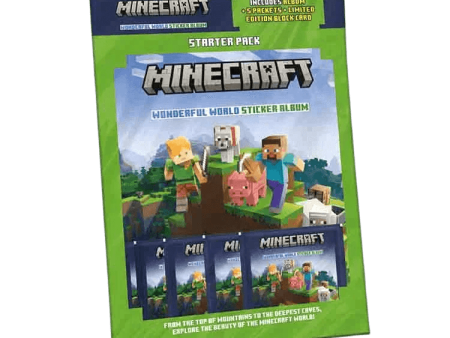 Minecraft Wonderful World Sticker Collection - Starter Pack Online Sale