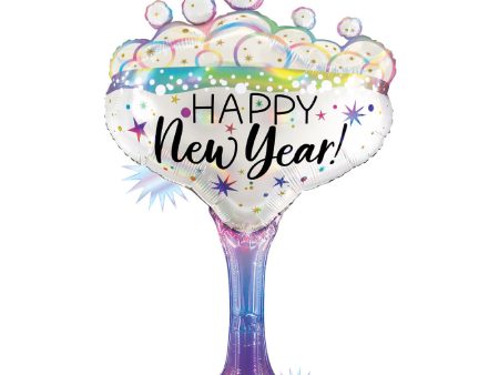 37 inch OPAL NEW YEAR CHAMPAGNE GLASS Supply