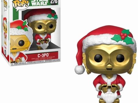 Funko 33888 POP Bobble: Star Wars: Holiday Santa C-3PO Hot on Sale