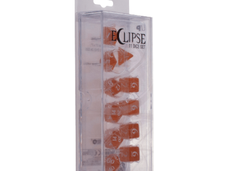 Ultra Pro - Eclipse 11 Dice Set - Pumpkin Orange on Sale