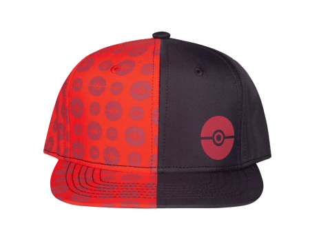 Difuzed - Pokemon - Black and Red Pokeball Snapback Cap Discount