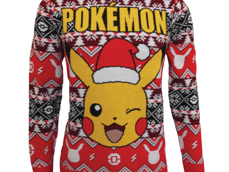 Heroes Inc - Pokemon - Pikachu Christmas Jumper For Discount