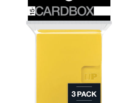 Ultra Pro - 15+ Deck Box 3 Pack - Yellow Fashion