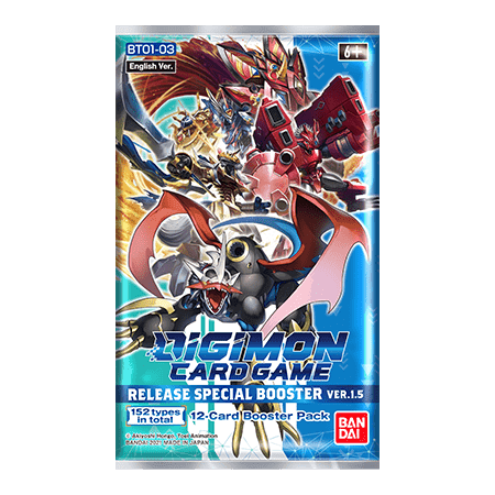 Digimon Card Game - Release Special Booster Ver.1.5 (BT01-03) - Booster Pack on Sale