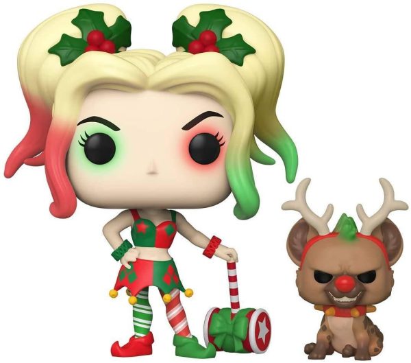 Funko 50656 POP&Buddy DC Comics Holidays S1 Harley Quinn w Helper Fashion