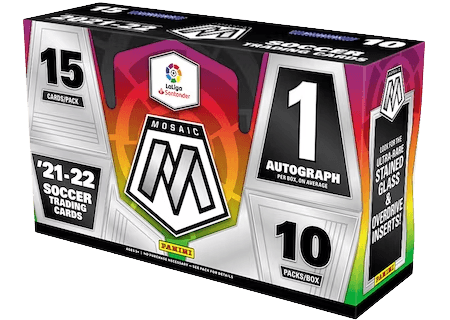 Panini - 2021 22 Mosaic LaLiga Football (Soccer) - Hobby Box (10 Packs) For Cheap