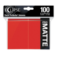 Ultra Pro - Eclipse Standard Matte Sleeves 100pk - Apple Red For Sale