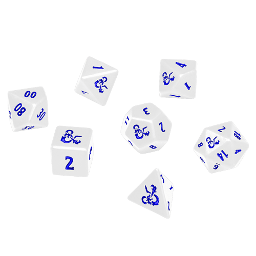 Ultra Pro - Dungeons & Dragons - Icewind Dale Heavy Metal RPG 7-Dice Set Online Sale