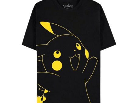 Difuzed - Pokemon - Pikachu Outline Short Sleeved T-Shirt For Cheap