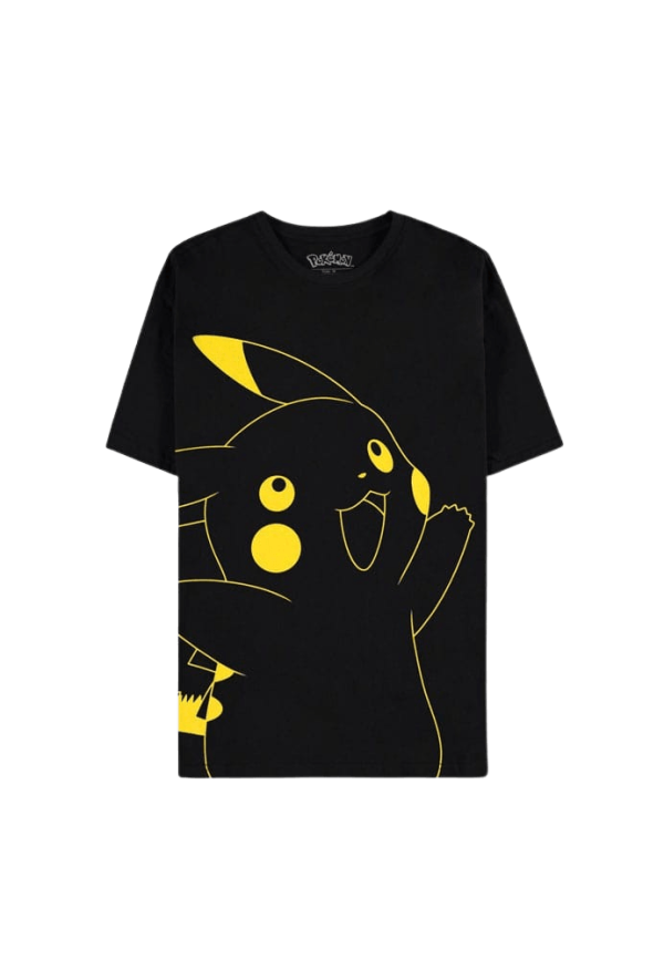 Difuzed - Pokemon - Pikachu Outline Short Sleeved T-Shirt For Cheap