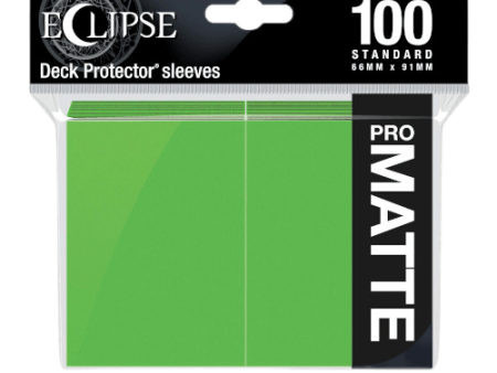 Ultra Pro - Eclipse Standard Matte Sleeves 100pk - Lime Green Hot on Sale