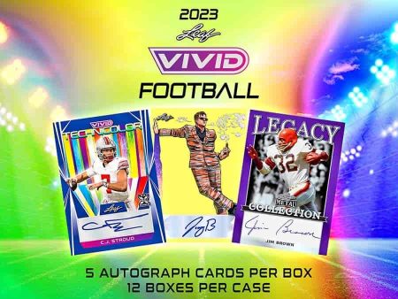 Leaf Trading Cards - 2023 Leaf Vivid American Football (NFL) - Hobby Box Online now