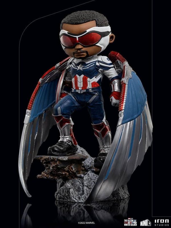 Iron Studios - The Falcon and the Winter Soldier - Captain America (Sam Wilson) MiniCo Figure For Cheap