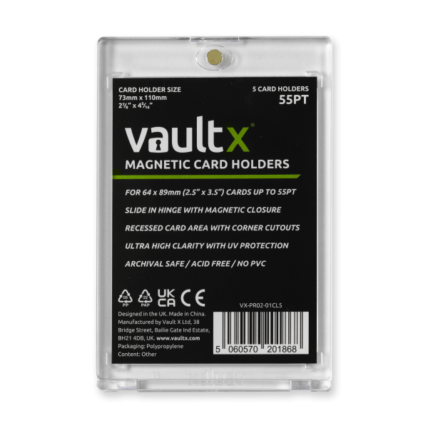 Vault X - Magnetic Card Holders 55pt (5 Pack) Online Hot Sale