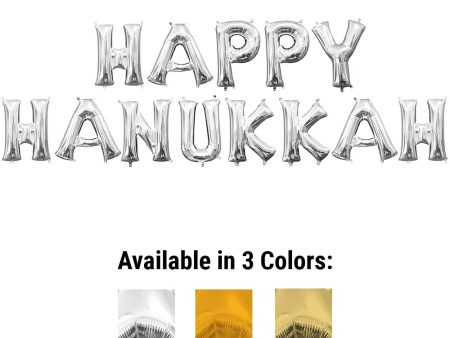 16 inch HAPPY HANUKKAH - ANAGRAM LETTERS KIT (AIR-FILL ONLY) Online now