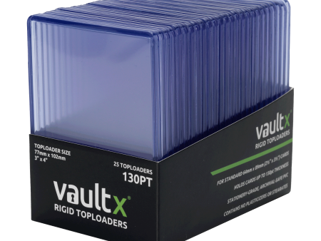 Vault X - Rigid Toploaders 130pt (25 Pack) Supply